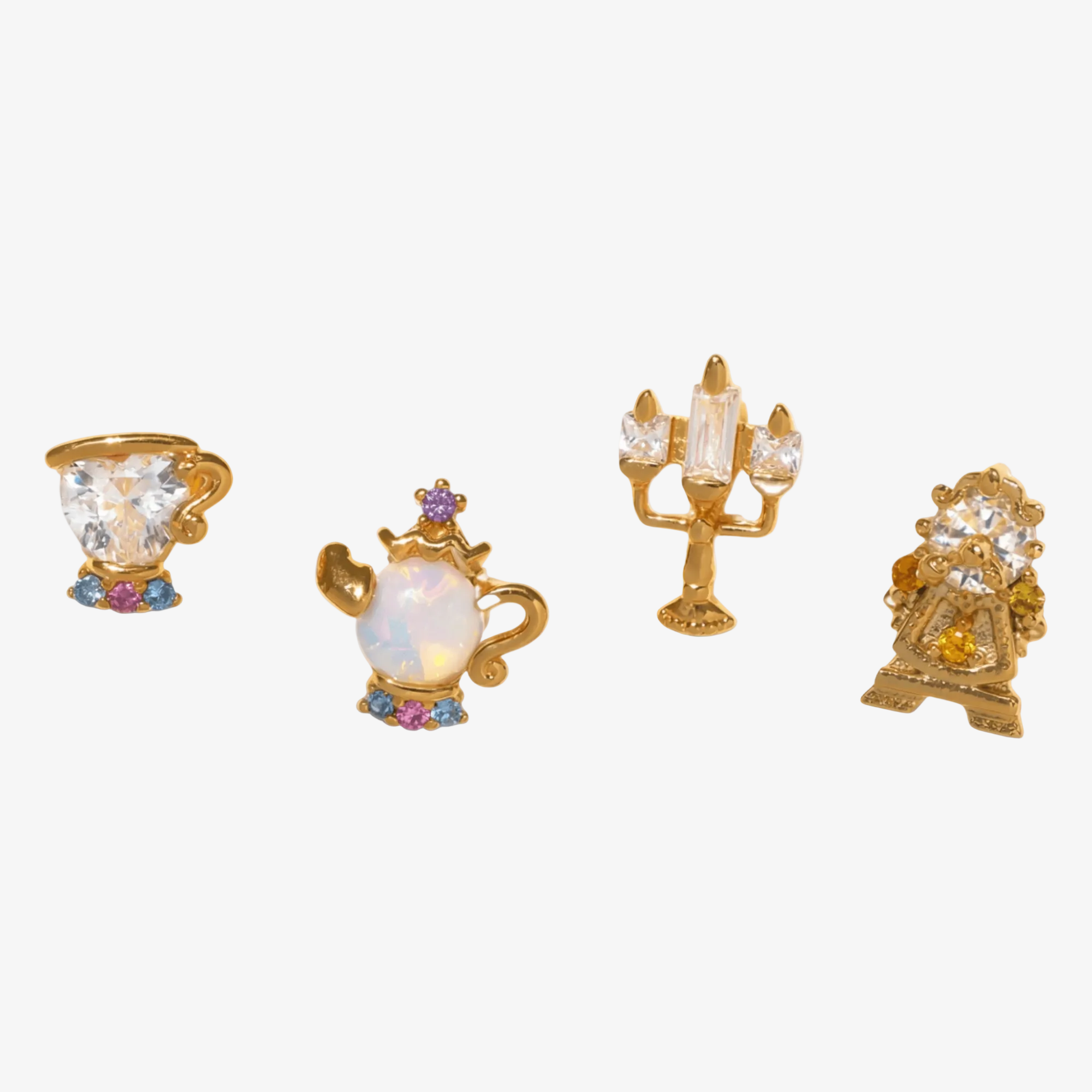 Princess Be Our Guest Stud Earrings Set – Gold