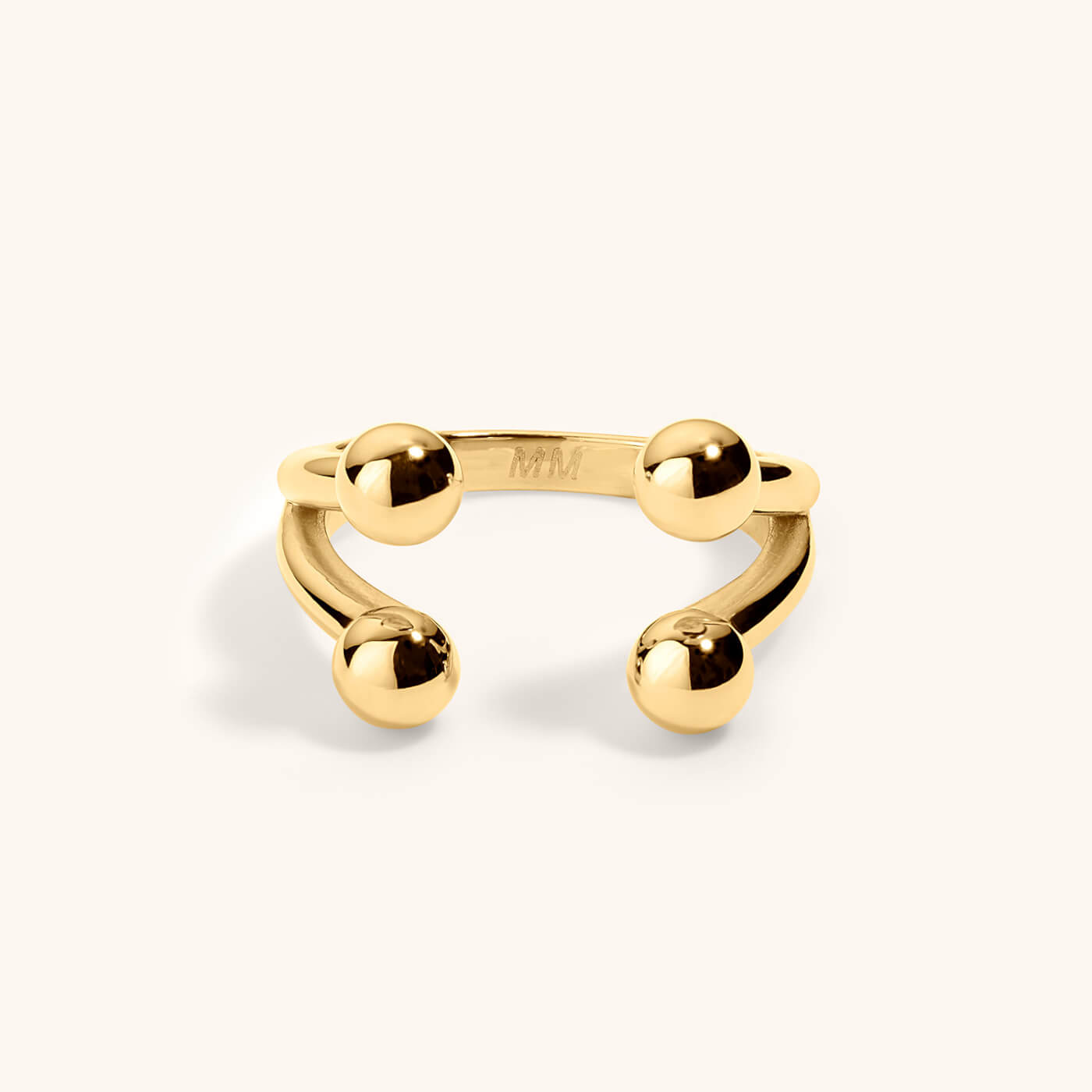 Floating Orb Ring IV – Gold