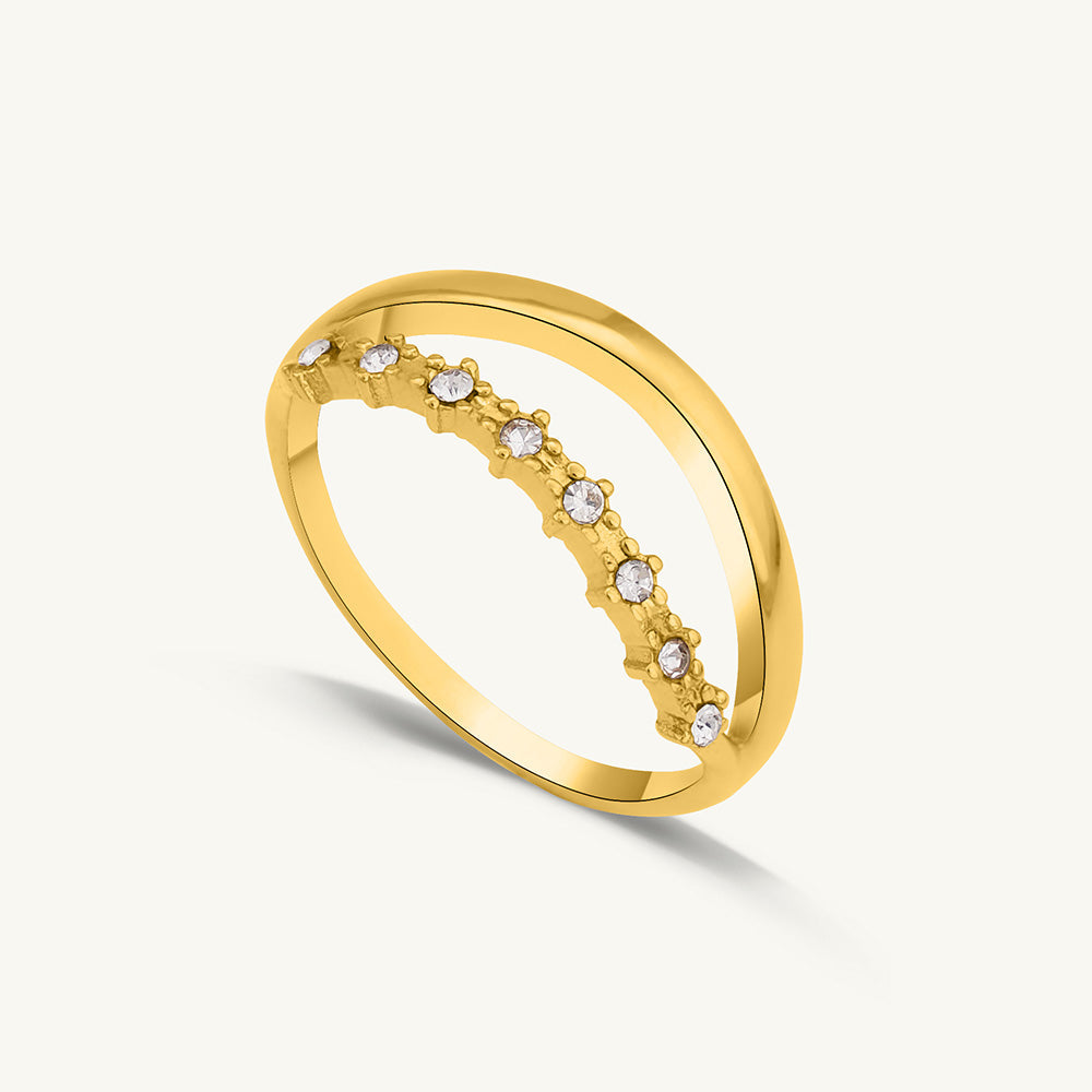 Cubic Tiara Wave Ring – 6