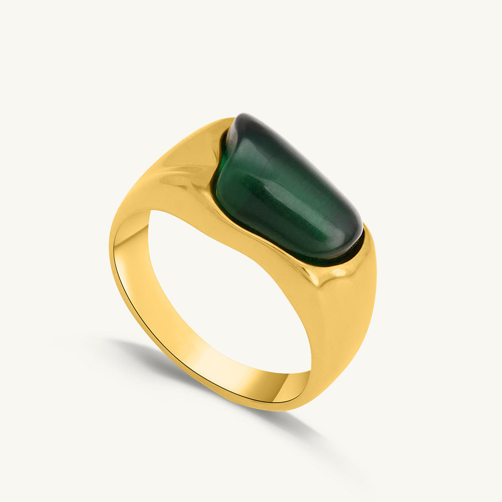 Greenstone Enigma Ring – 6