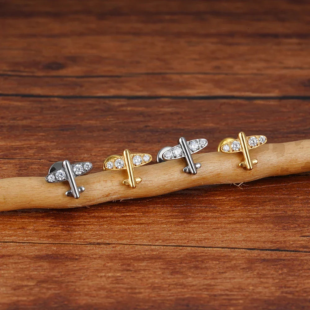 Aervia Airplane Cartilage Stud