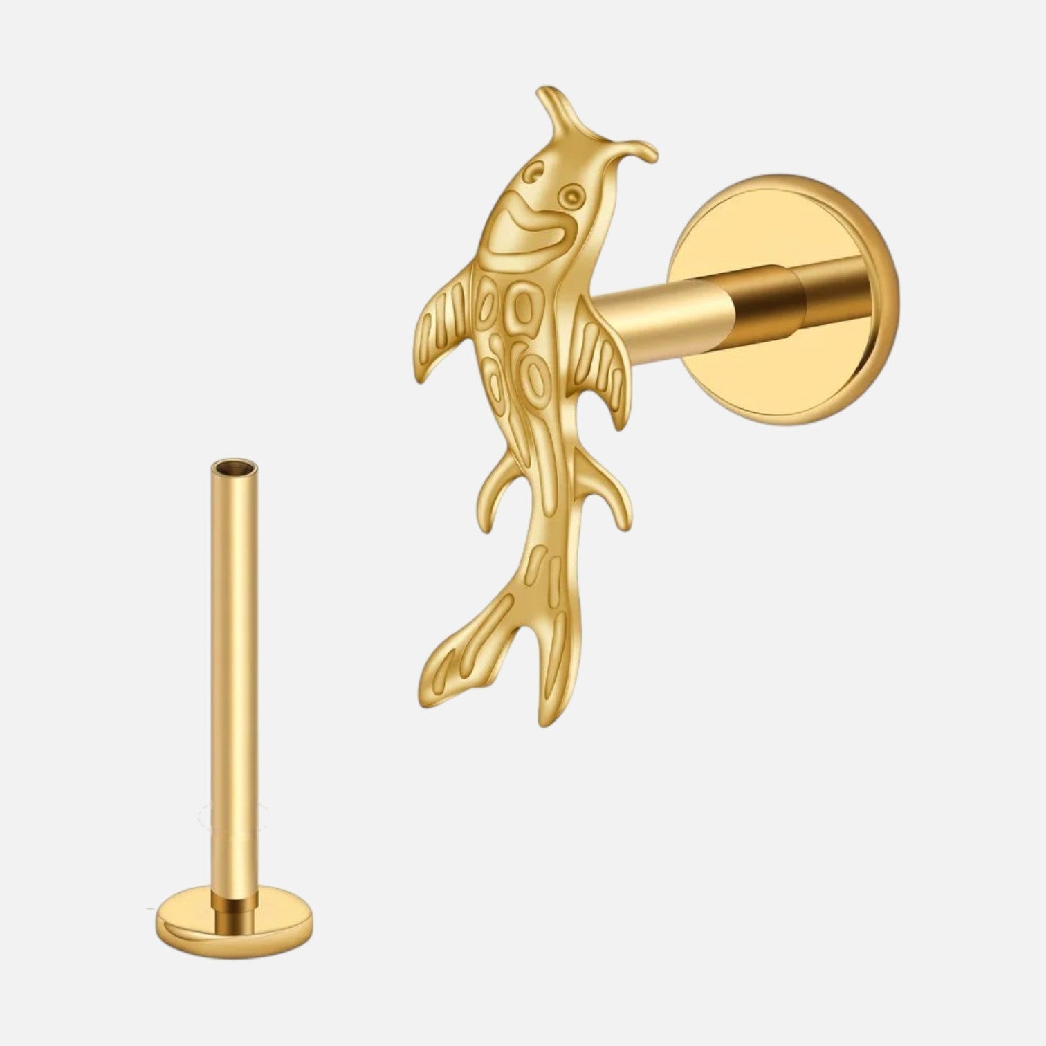 Arowisp Koi Fish Flat Back Stud