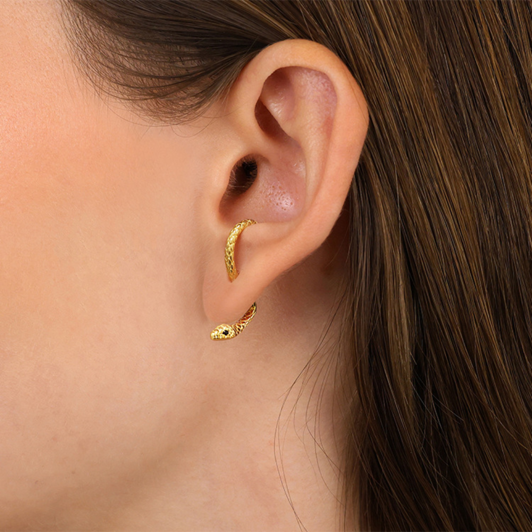 Snake Curve Adjustable Earrings