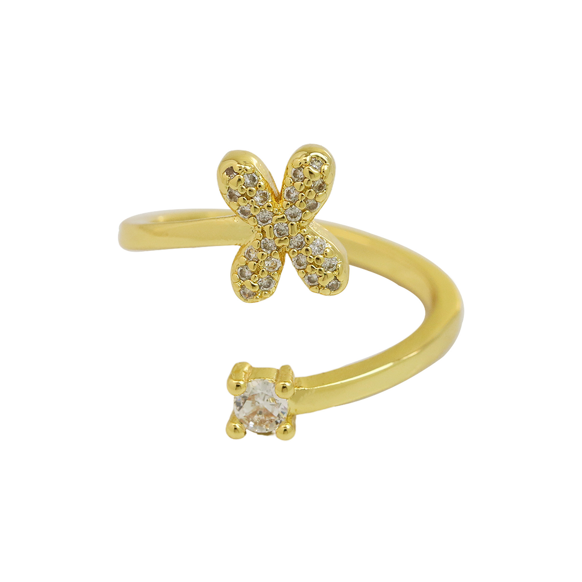 Bubble Initial Wrap Ring