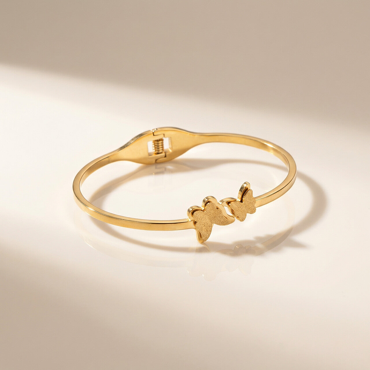 Butterfly Charm Cuff Bracelet