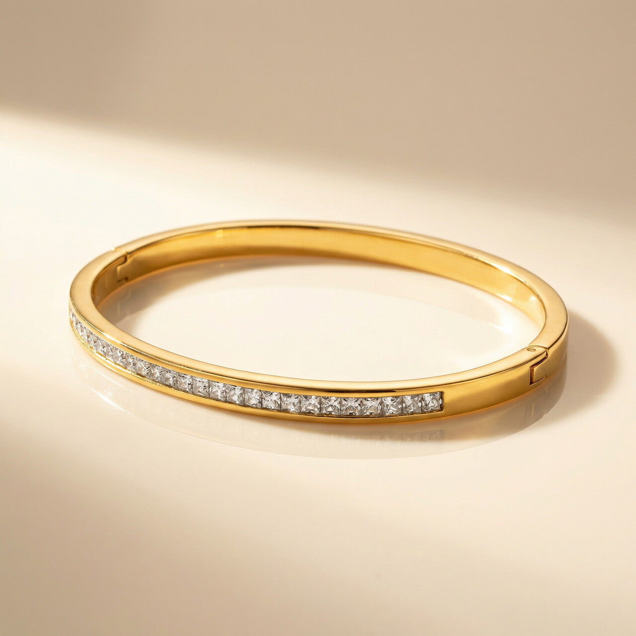 Sparkling Line Bangle Bracelet