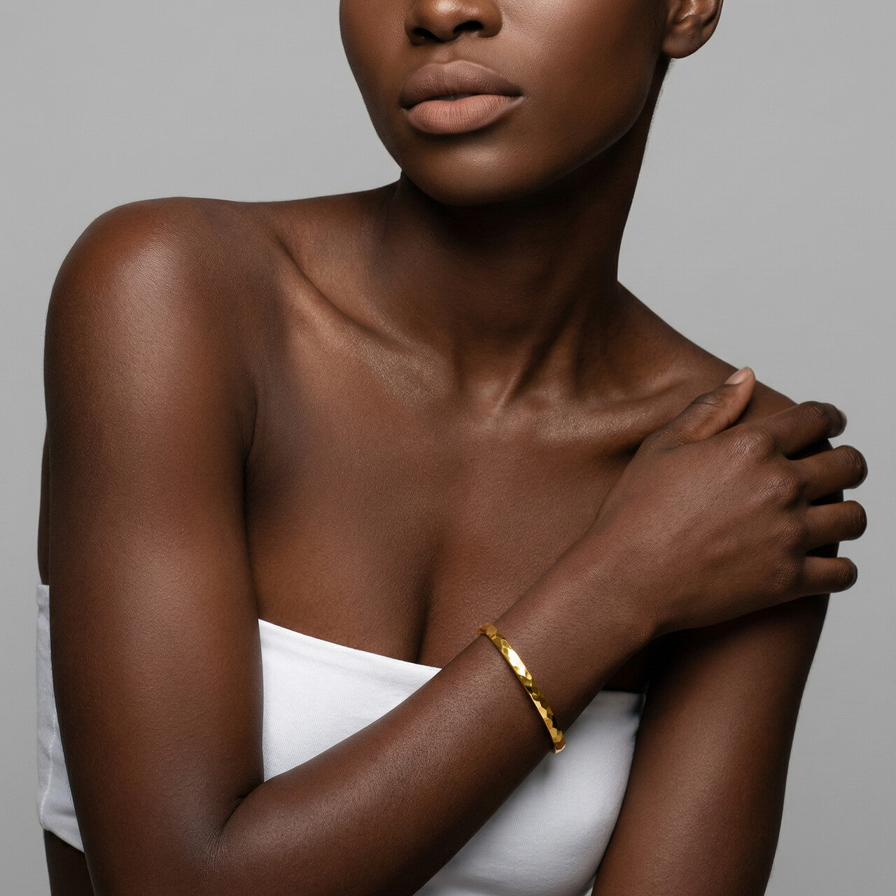 Gilded Haze Bangle Bracelet