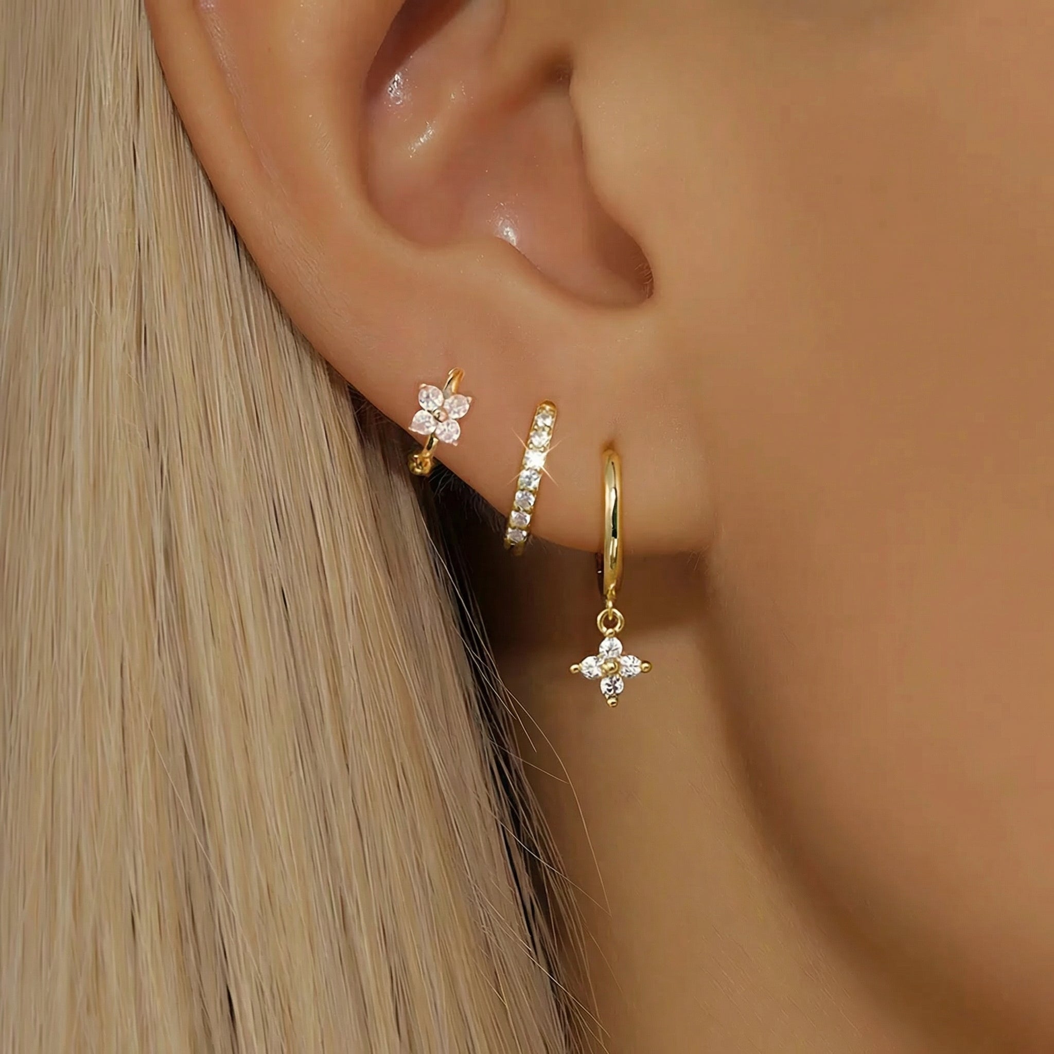 Clover Bloom Earring Set
