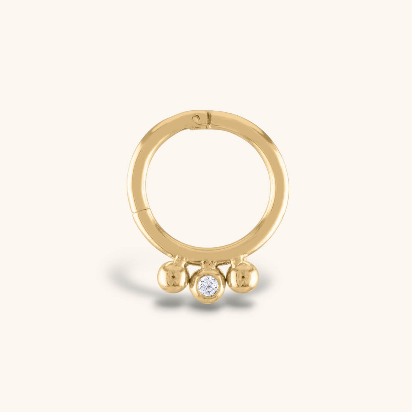 Dreamer Cartilage Hoop – Titanium - Gold