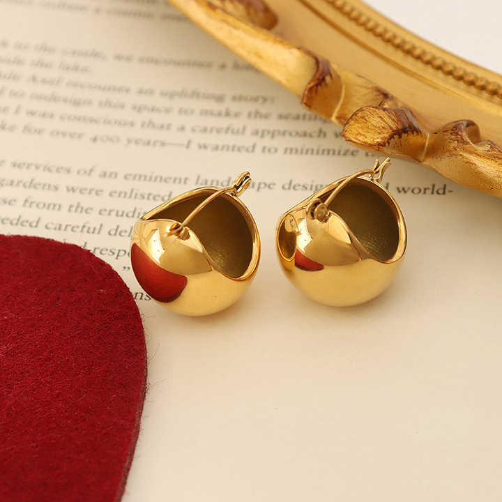 Ball Hoop Earrings