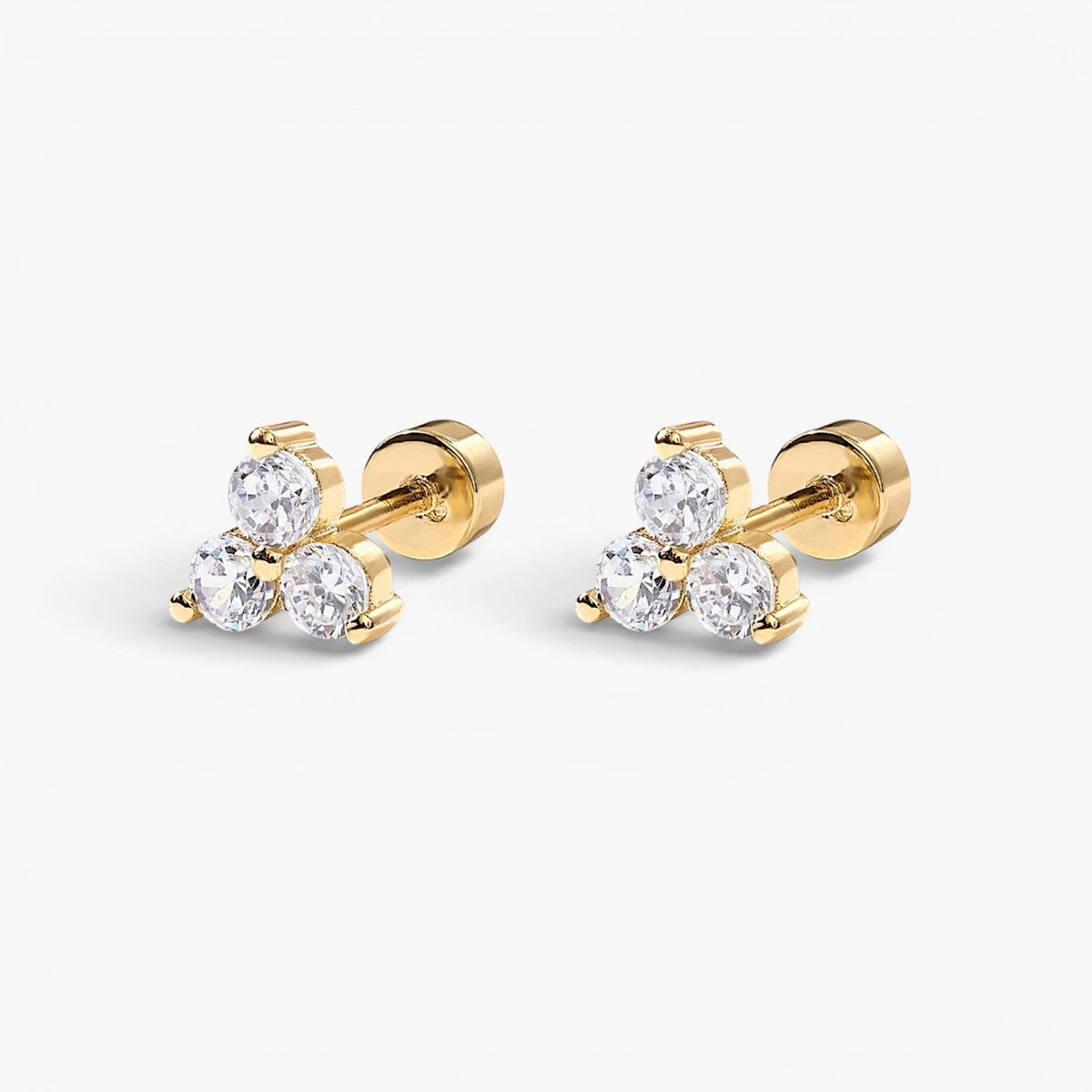 🎁 Celia Lotus Flat Back Stud Earrings (100% off)