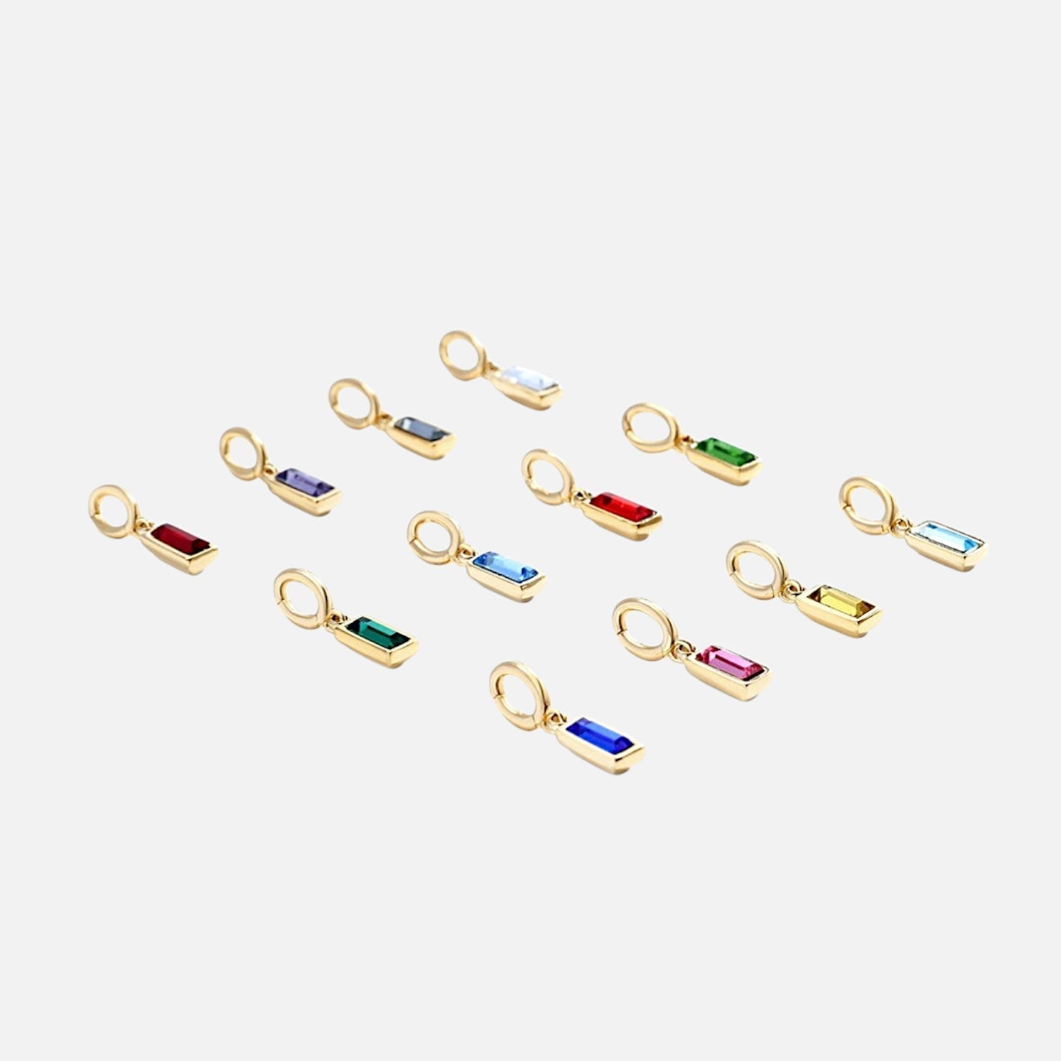 Aurelle Baguette Birthstone Charm
