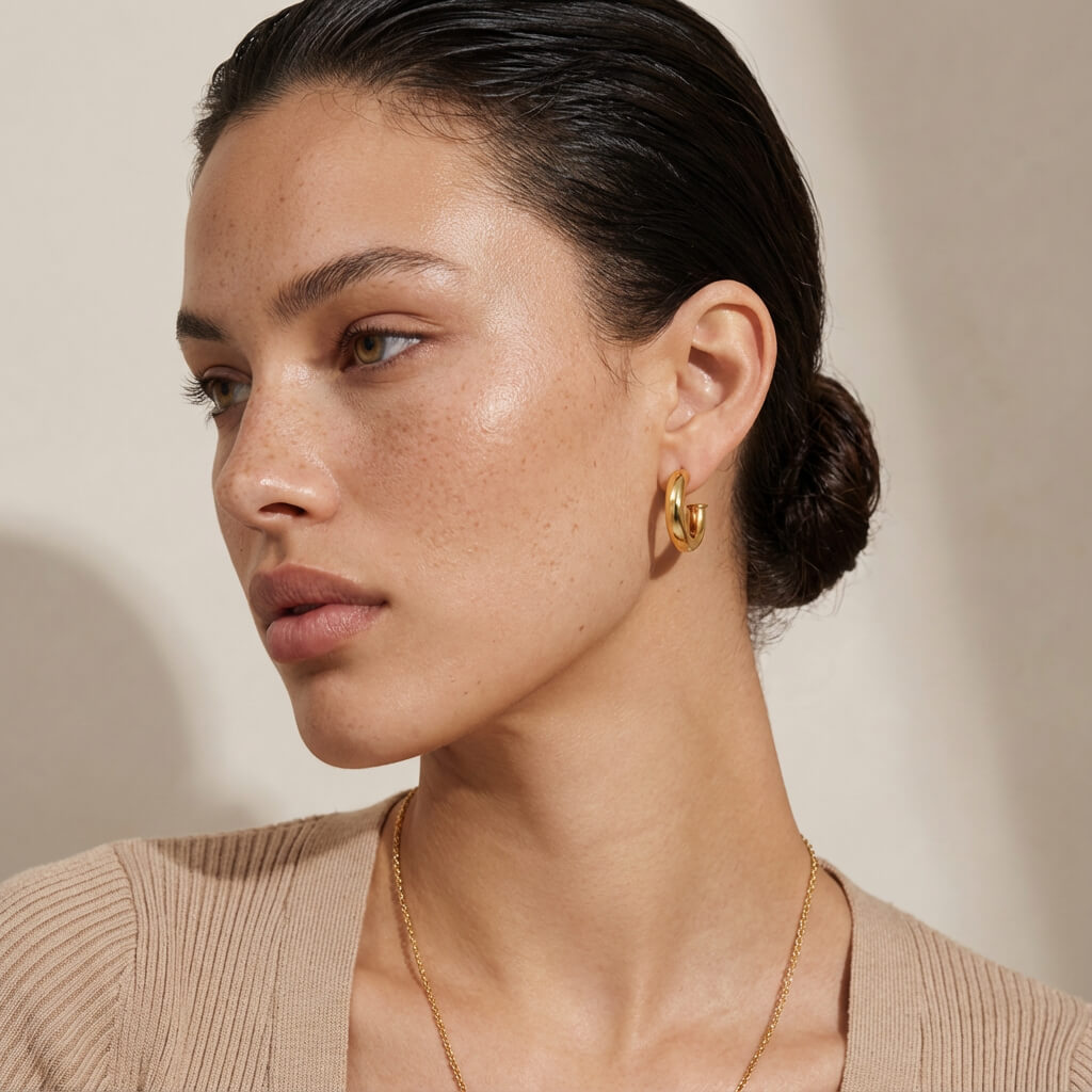 Chunky Hoop Earrings