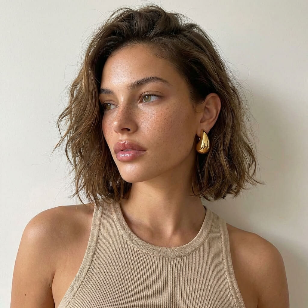Classic Teardrop Gold Earrings