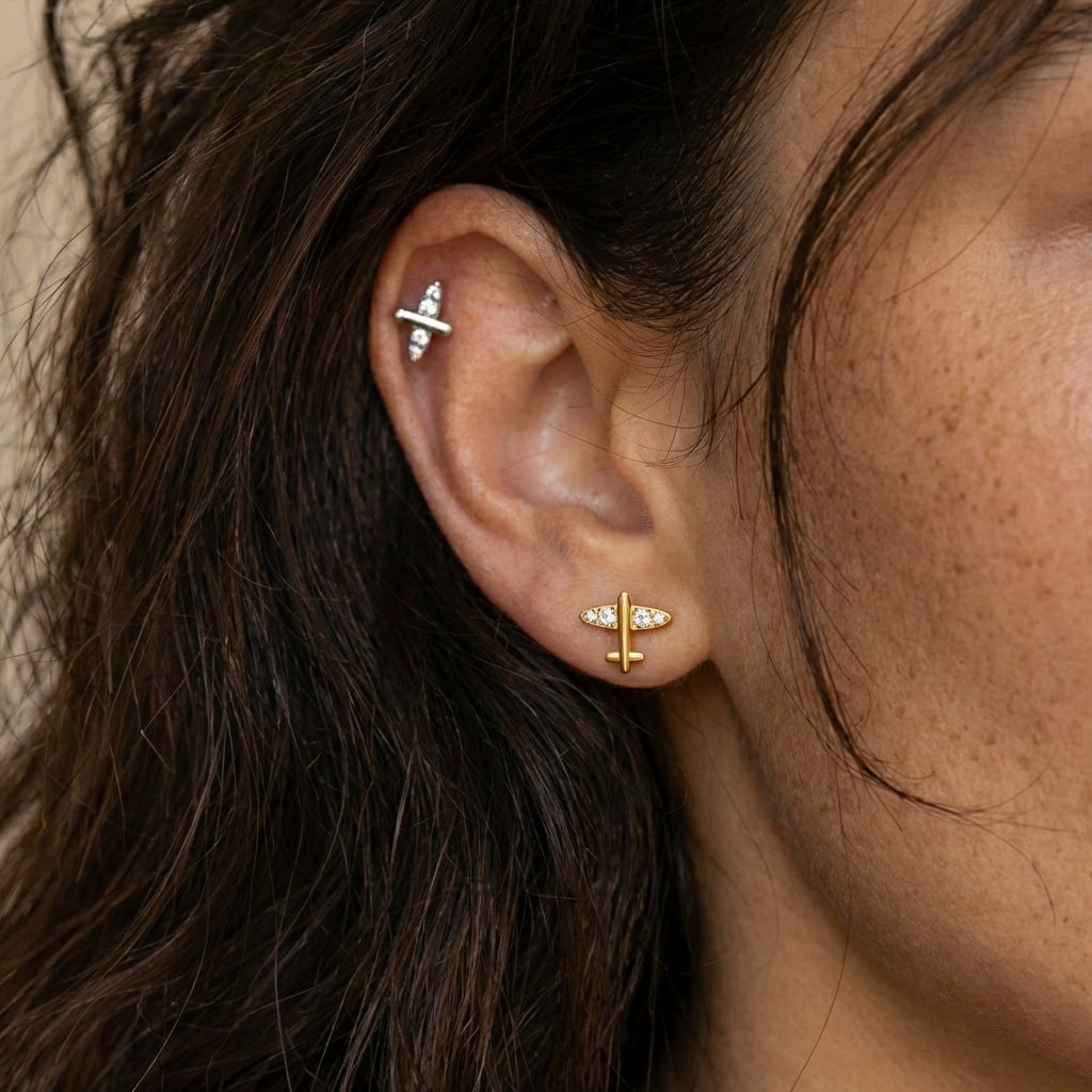 Aervia Airplane Cartilage Stud