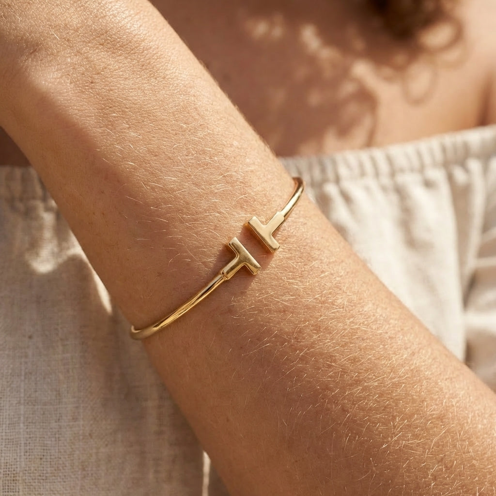 Velor T Open Cuff Bracelet