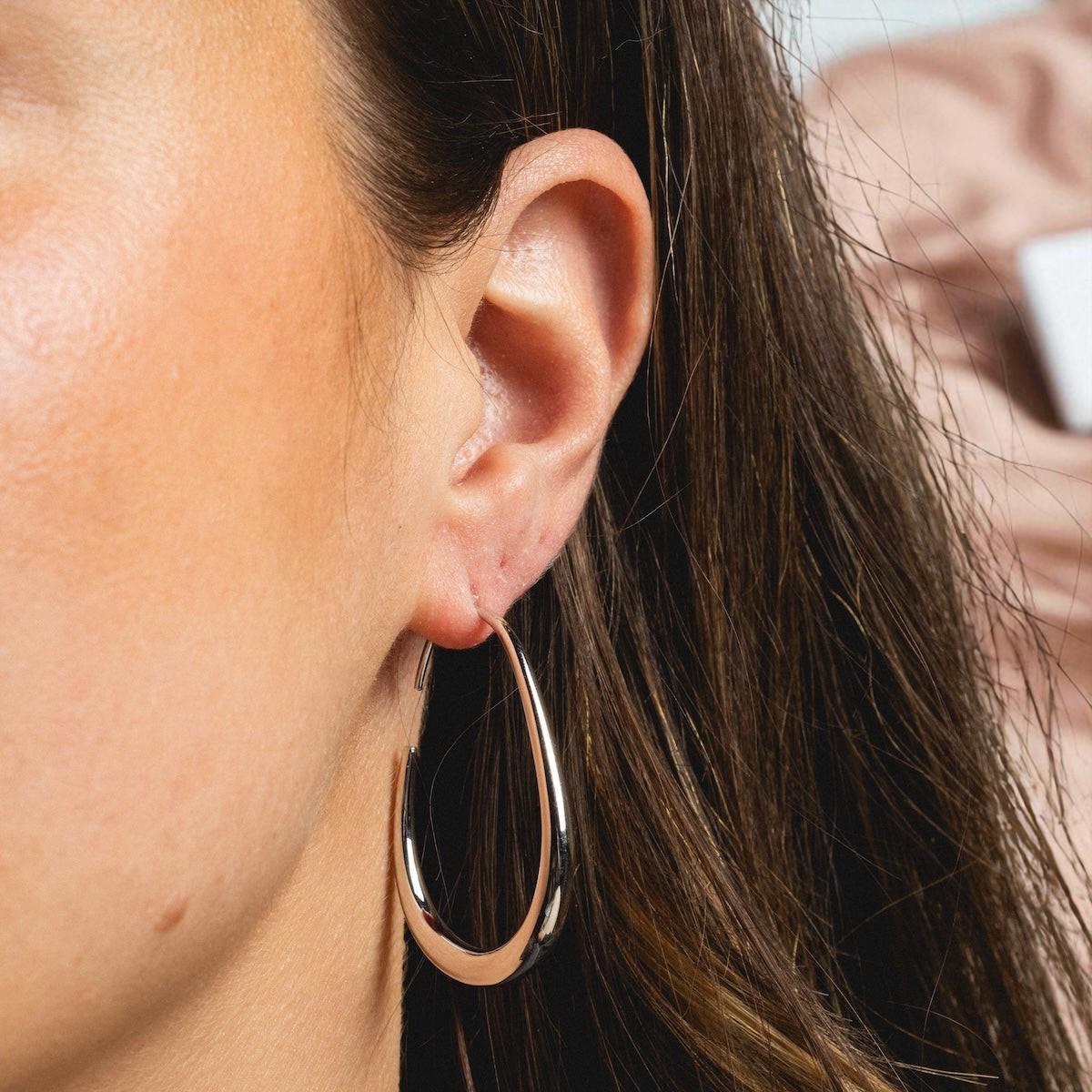 Valora Chunky Dome Hoop Earrings