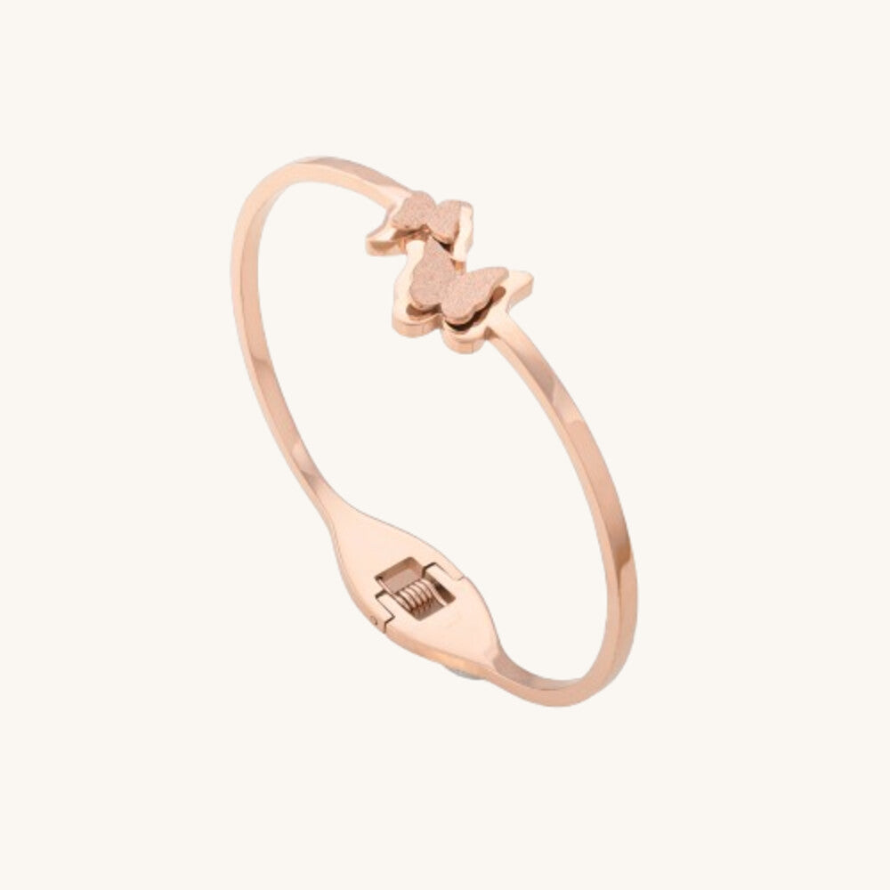 Butterfly Charm Cuff Bracelet – GOLD