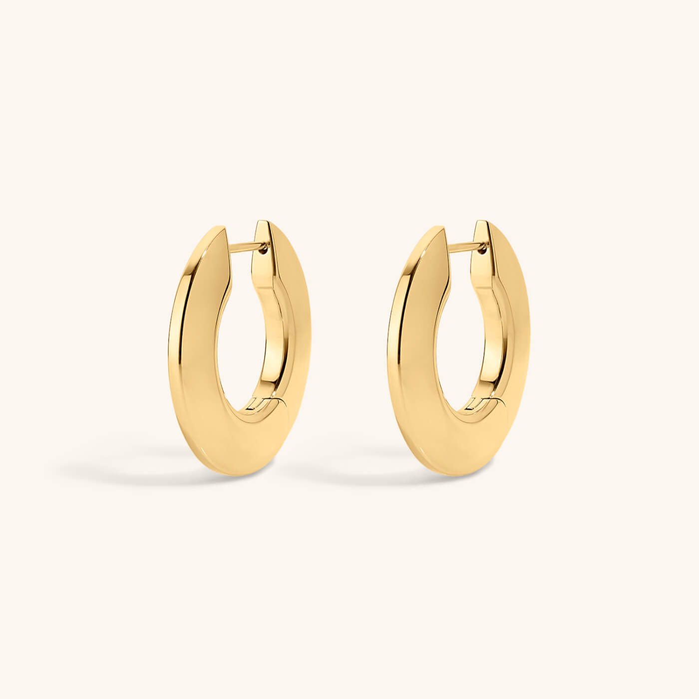 Disc Hoops – Gold