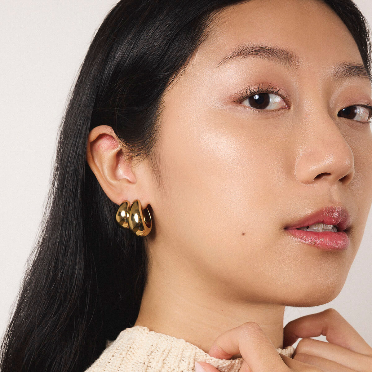 Dewdrop Hoops