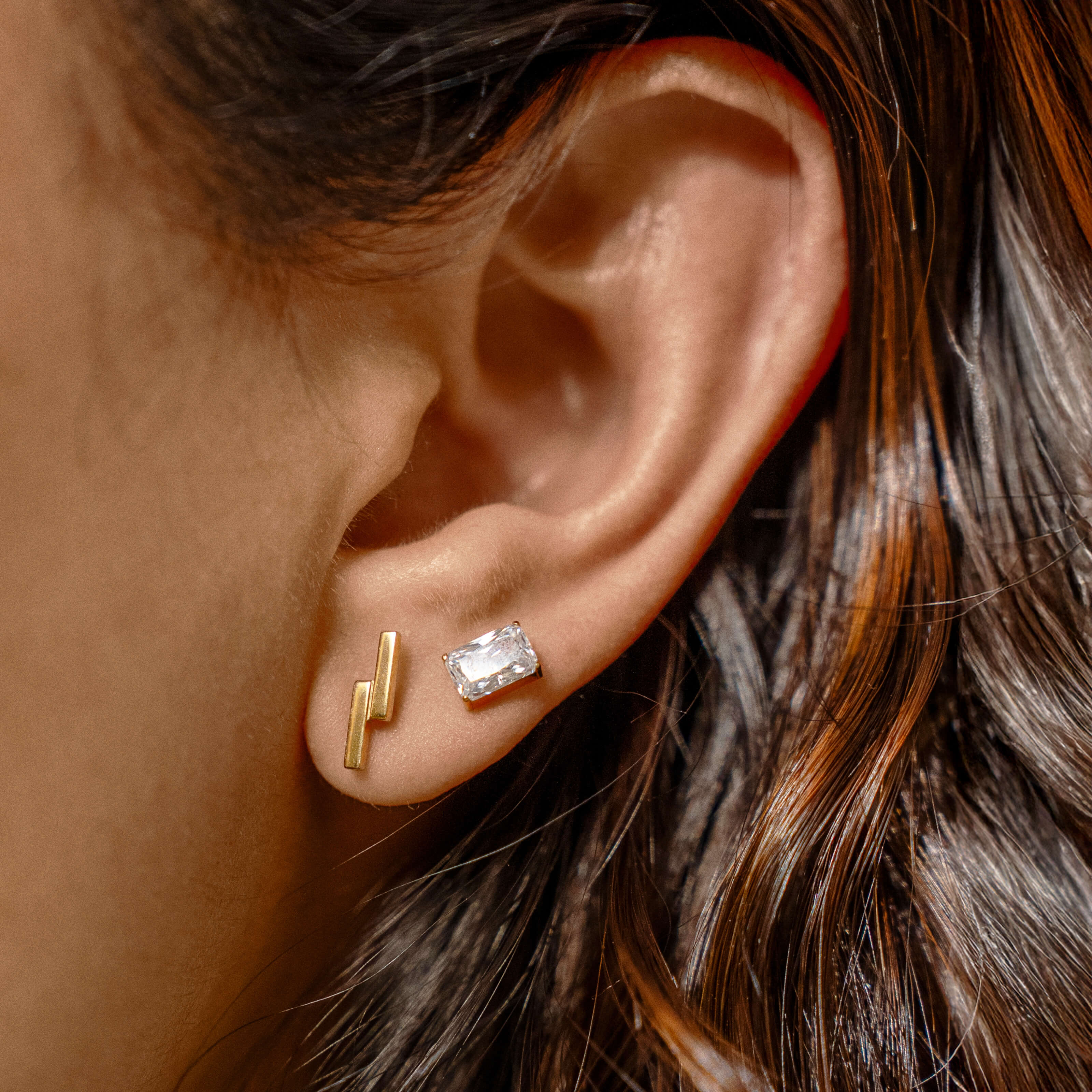 Modernist Nap Earrings Duo