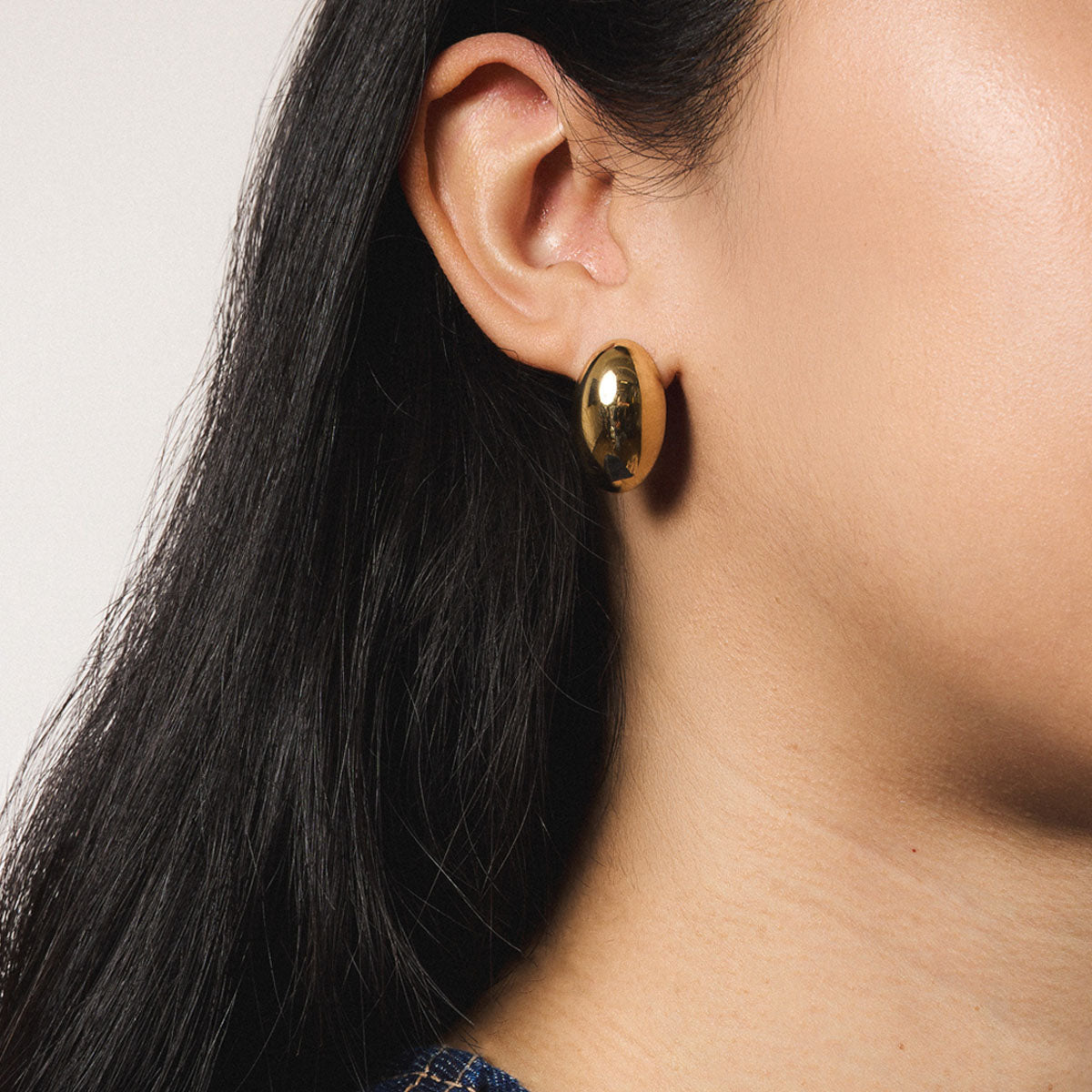 Oversized Oval Studs