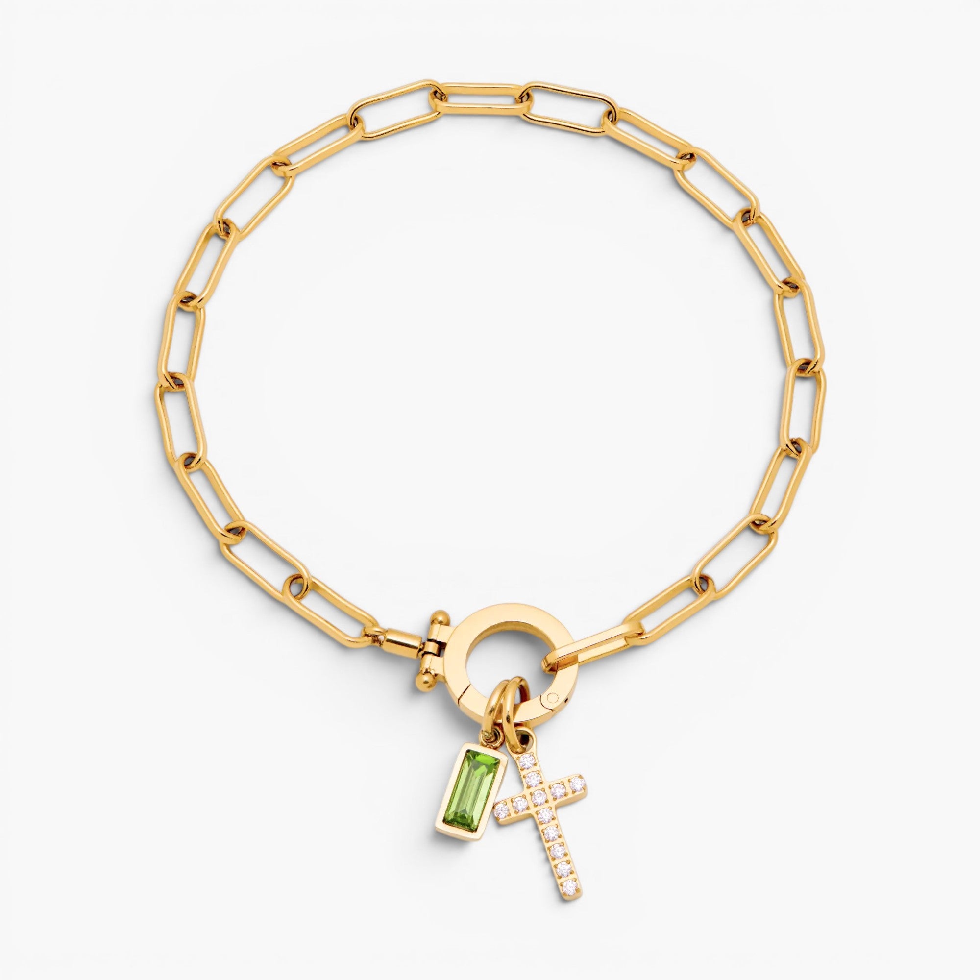 Faith Link Birthstone Bracelet