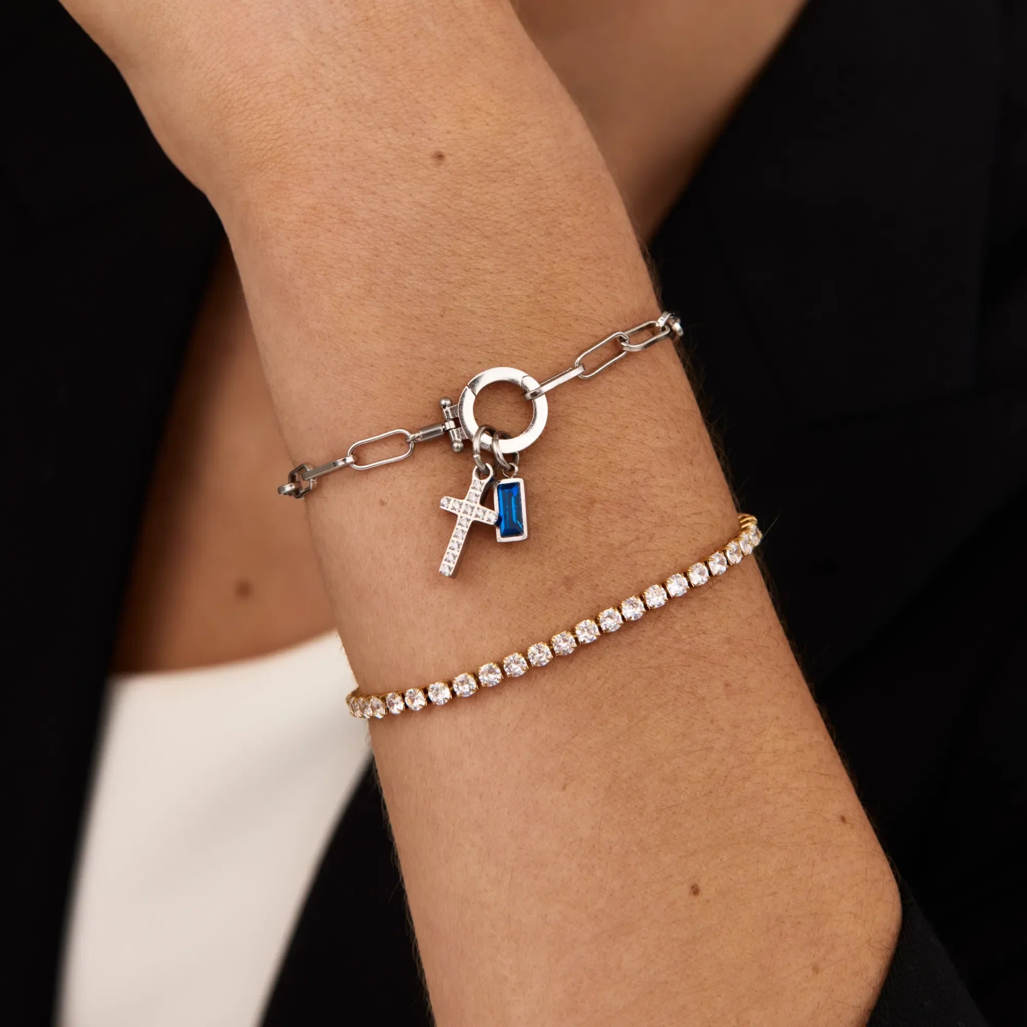 Faith Link Birthstone Bracelet
