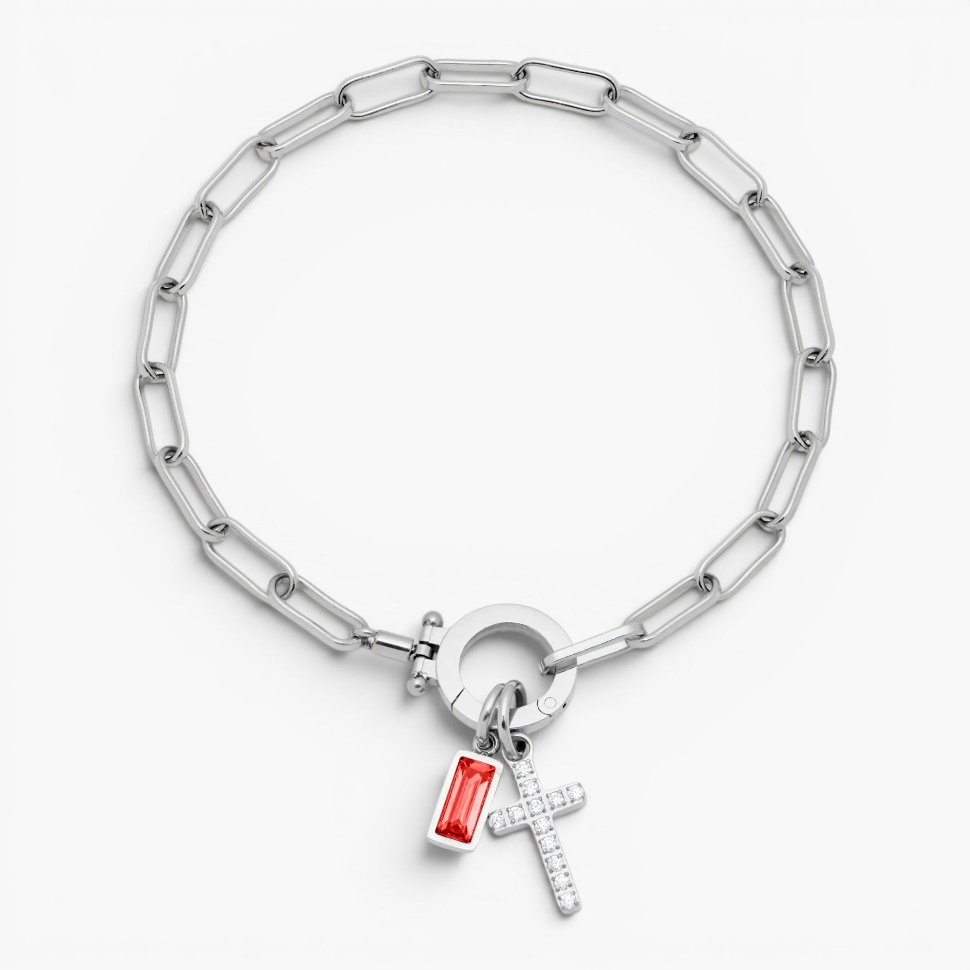 Faith Link Birthstone Bracelet