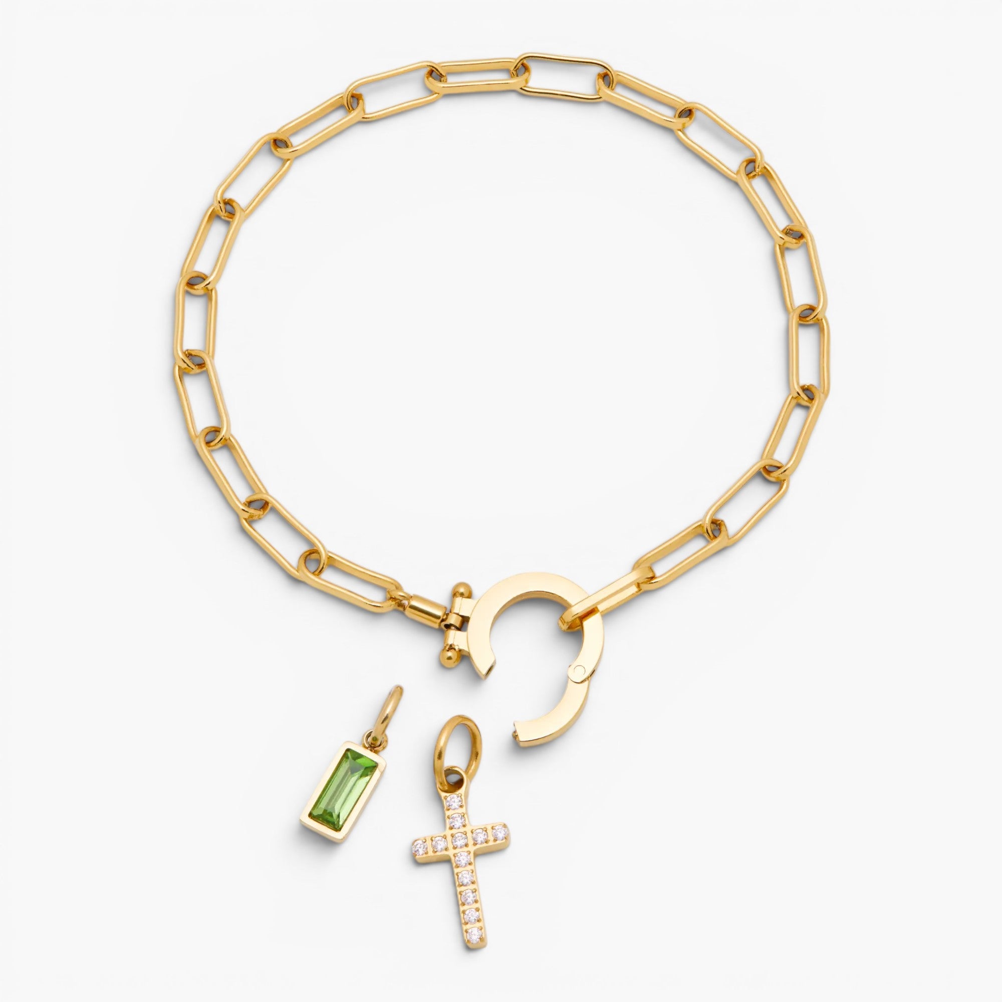 Faith Link Birthstone Bracelet