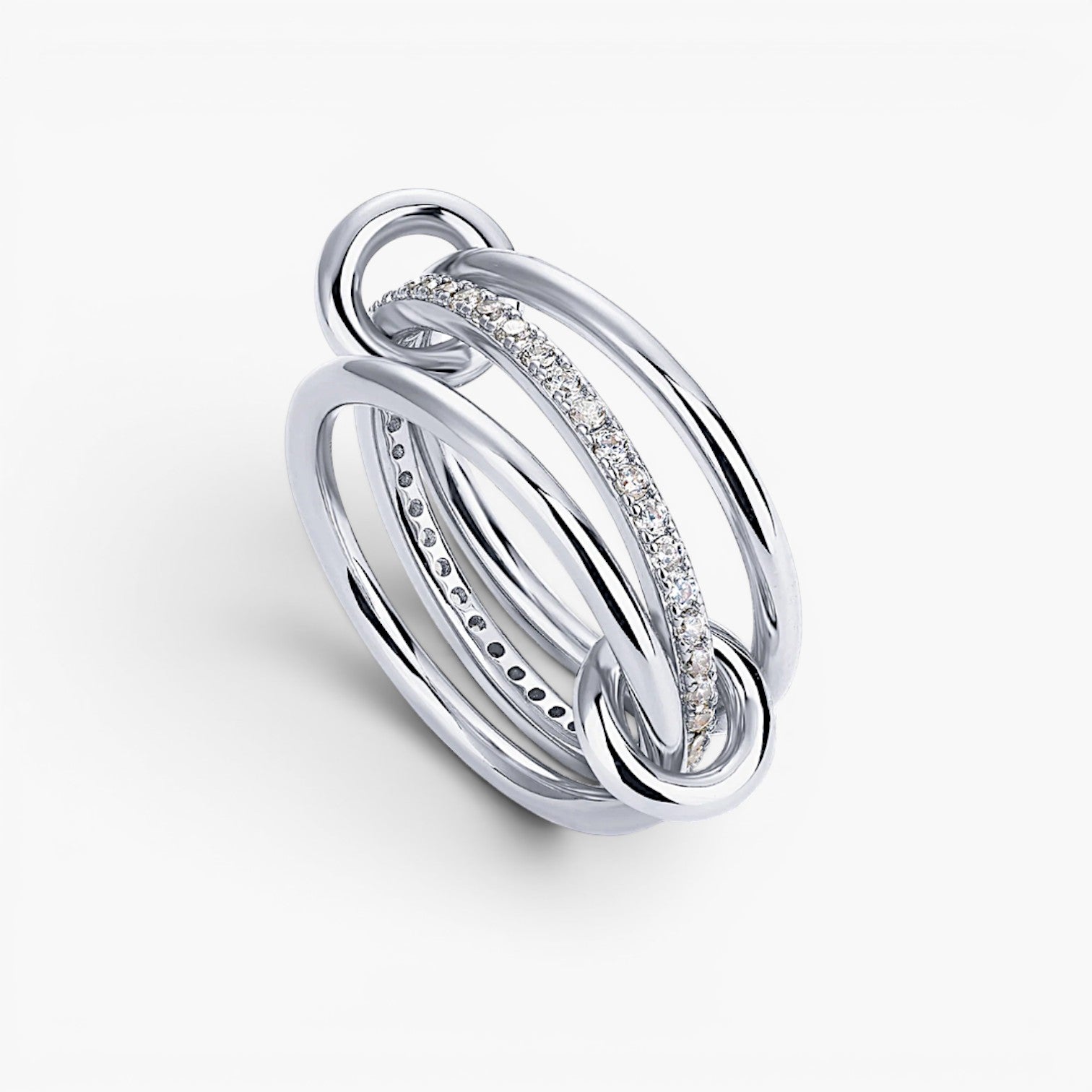 Serelle Interlocked Stackable Ring