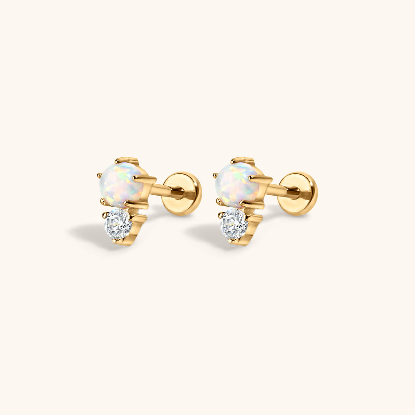 Wish and Hope Opal Nap Earrings – Gold