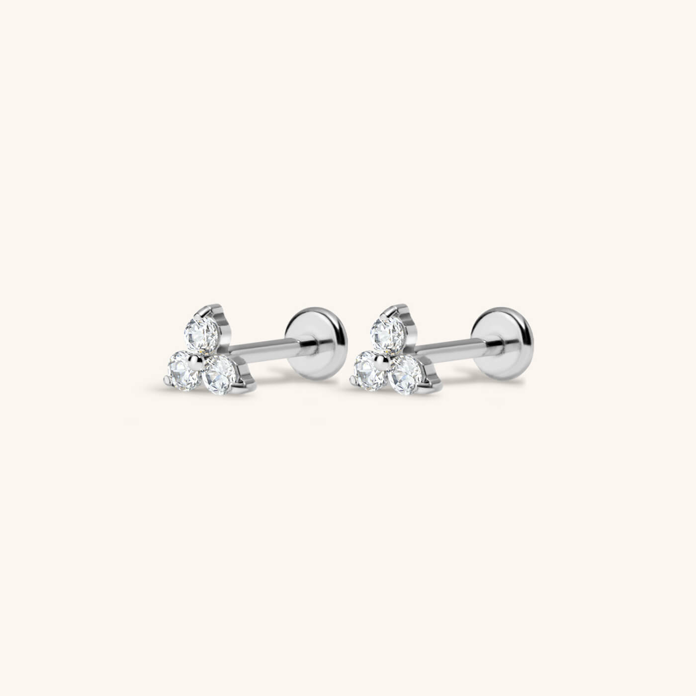 Crystal Trinity Nap Earrings