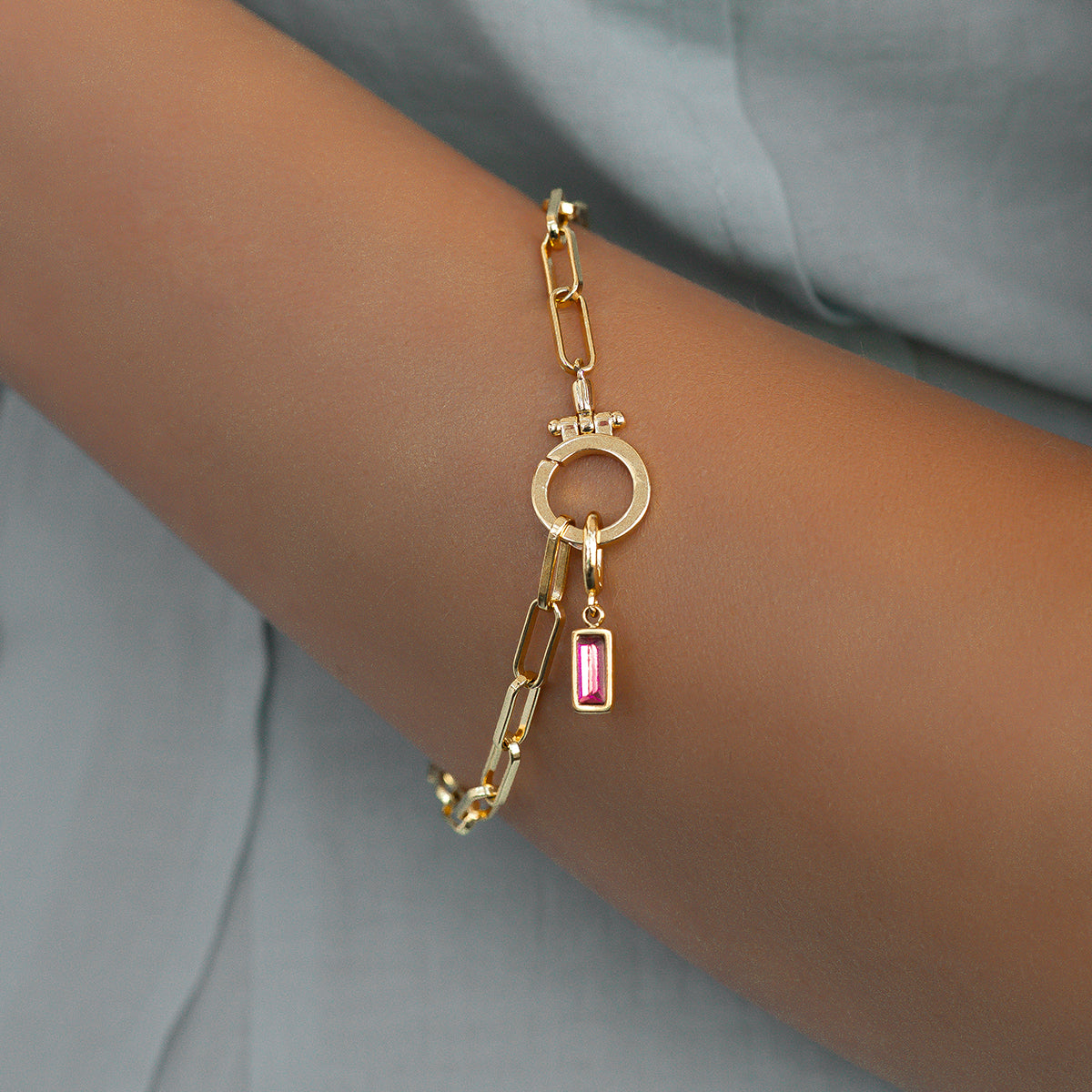Aurelle Baguette Birthstone Charm