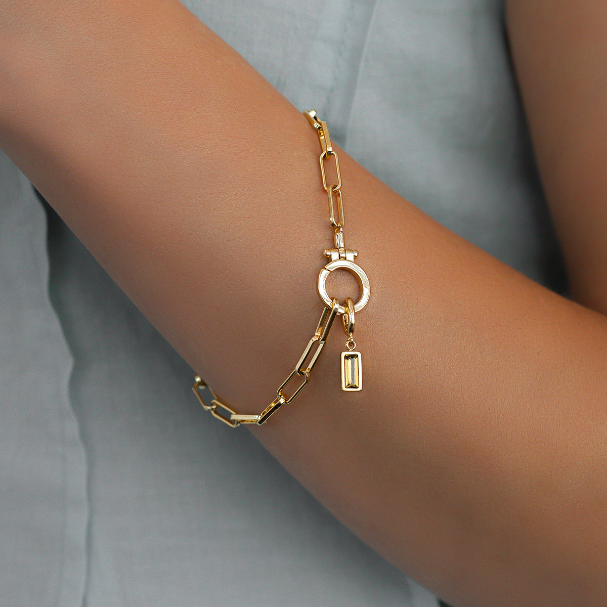 Aurelle Baguette Birthstone Charm