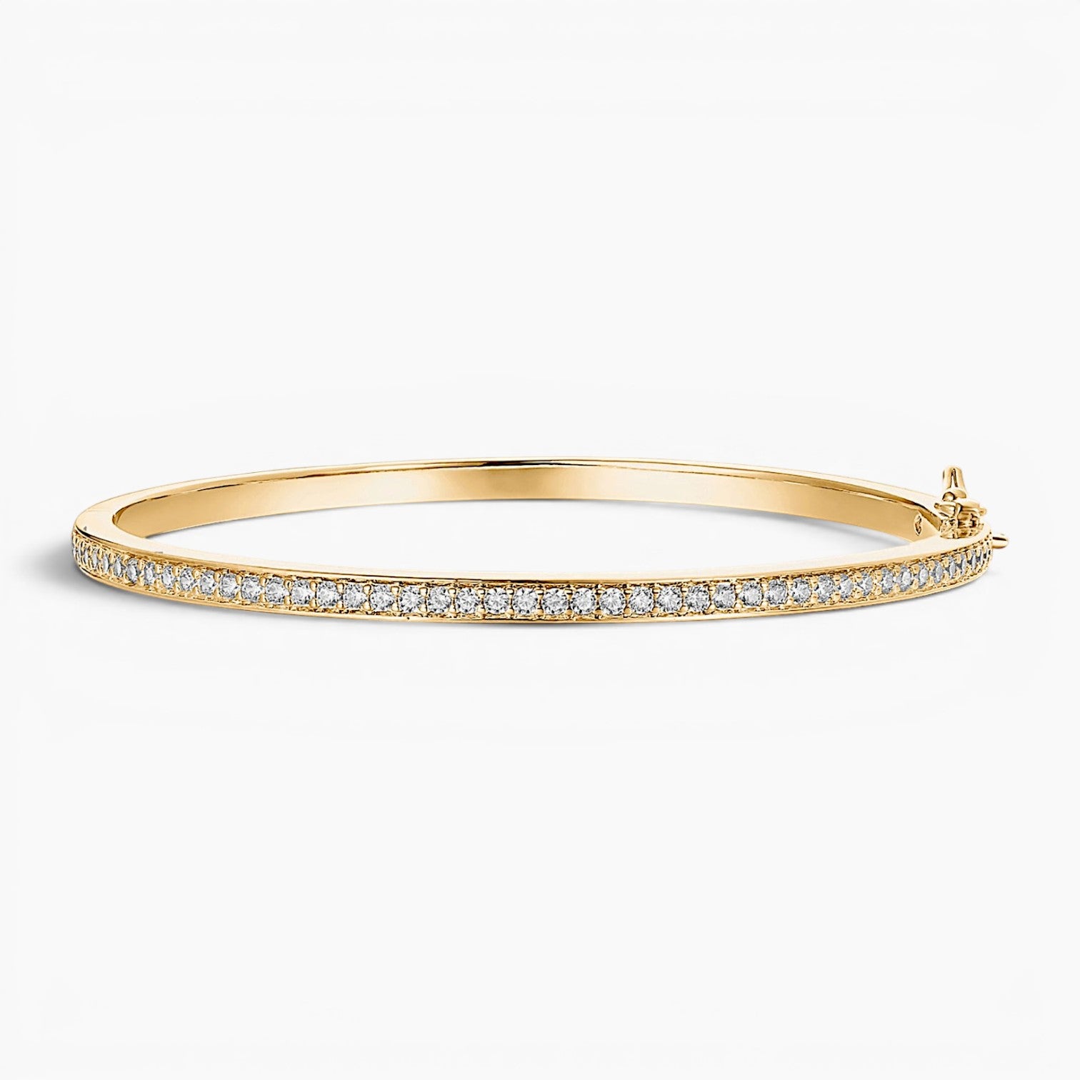 Sleek Stone Bangle Bracelet