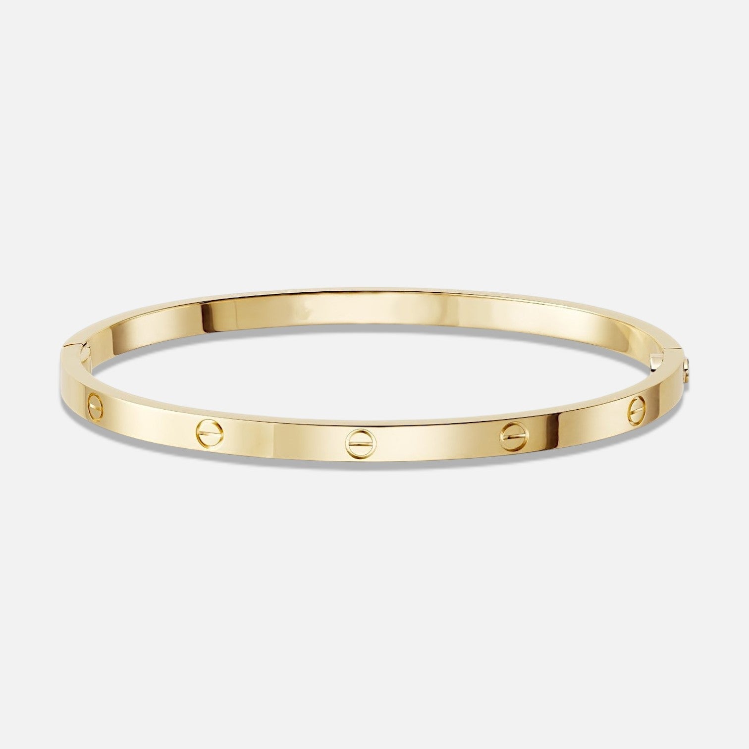 Classic Love Bracelet – Slim Screw Design – Gold