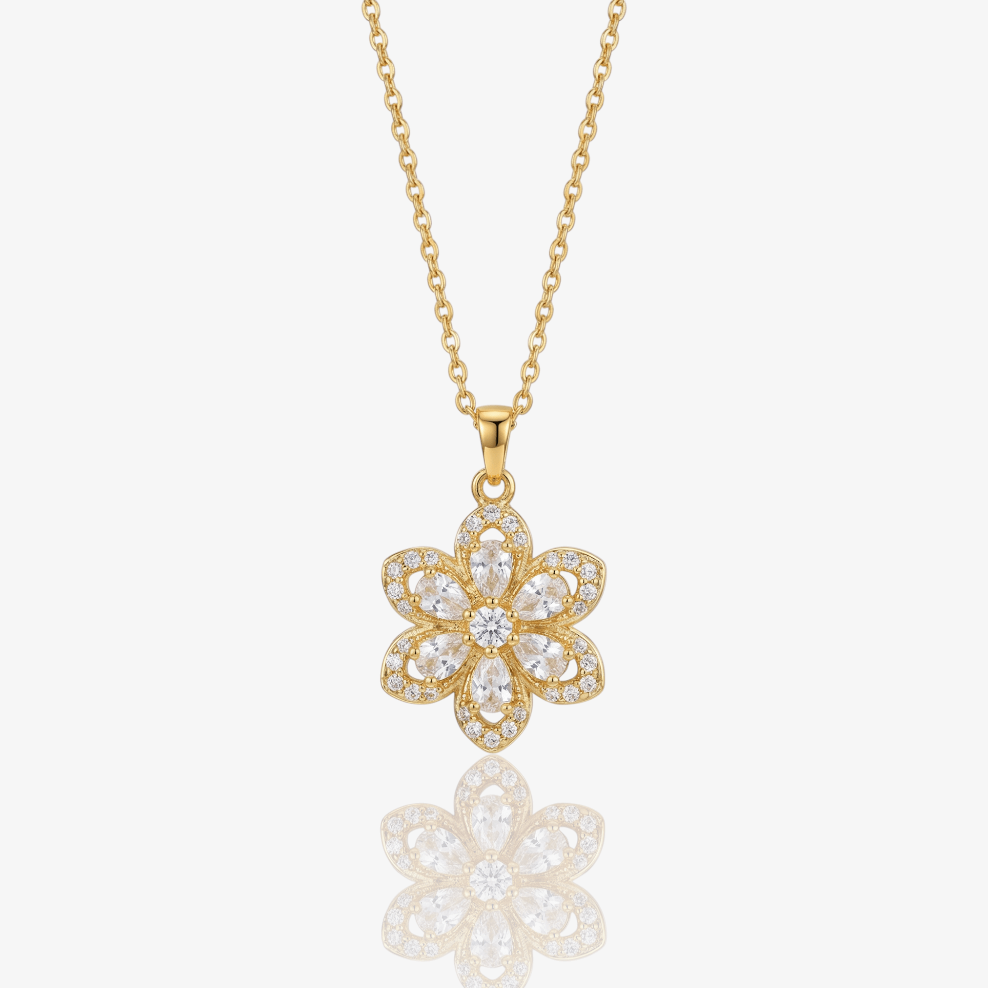 Spinning Floral Princess Necklace