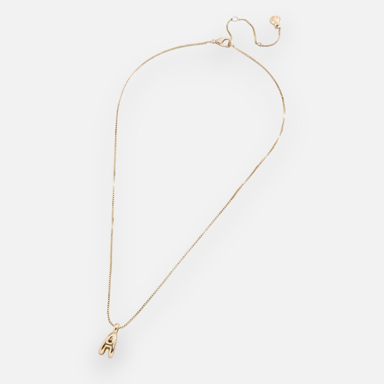 Mini Bubble Initial Necklace