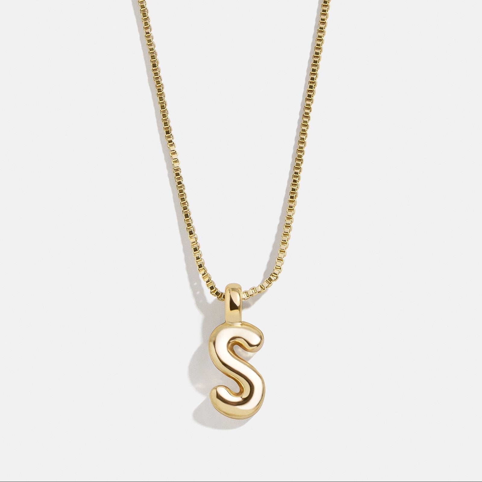 Mini Bubble Initial Necklace