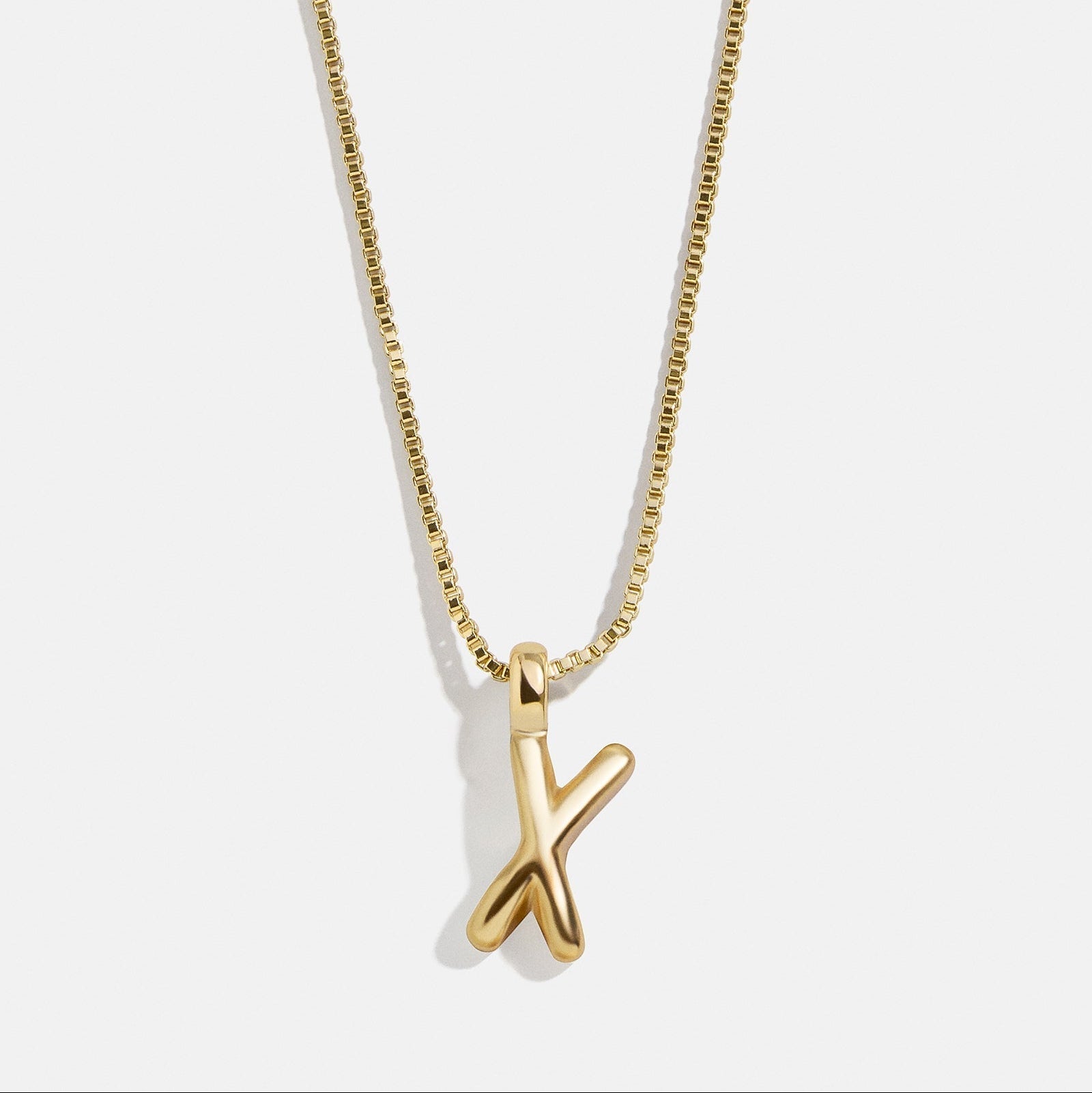 Mini Bubble Initial Necklace
