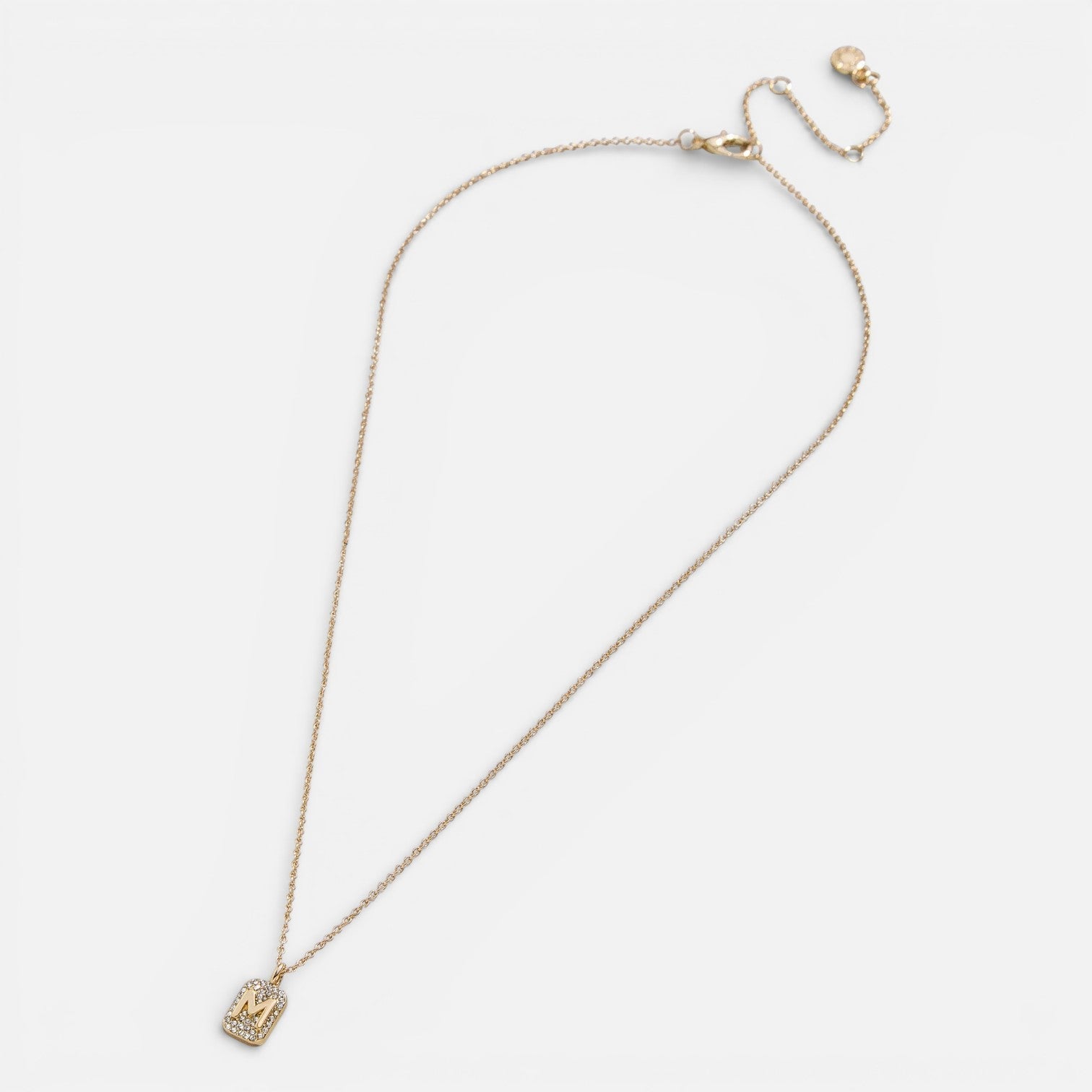 Block Letter Initial Necklace