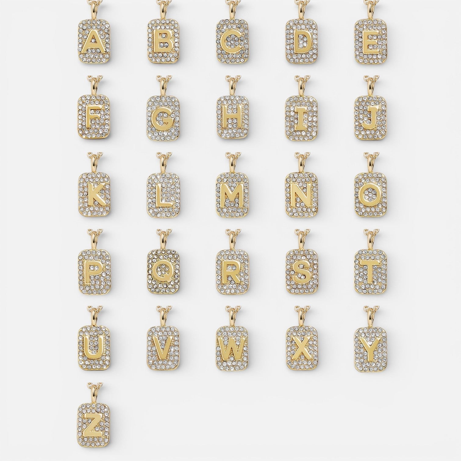 Block Letter Initial Necklace