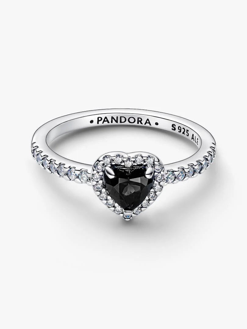 Sparkling Elevated Heart Ring