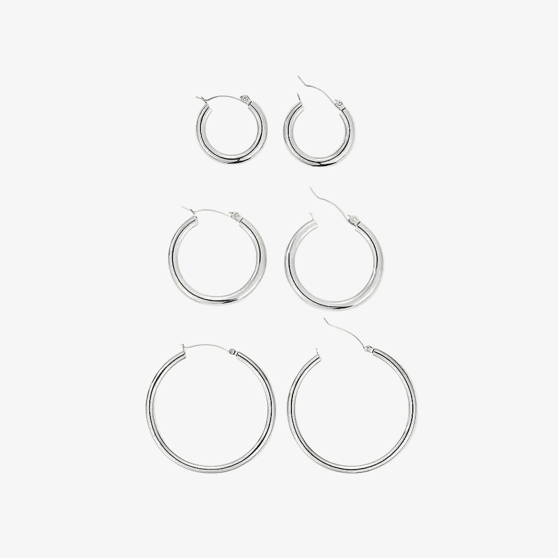Classic Round Hoop Earrings