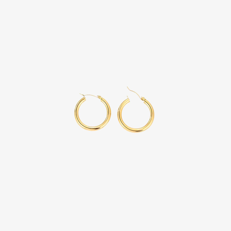 Classic Round Hoop Earrings