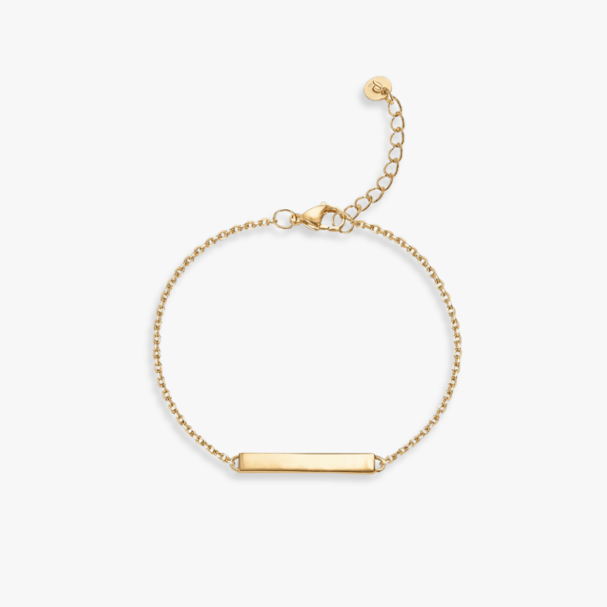 Minimal Bar Chain Bracelet – Yellow Gold