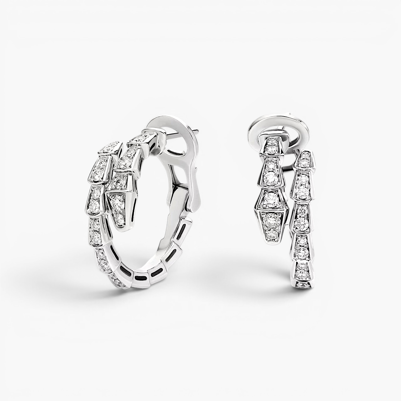 Snake Chain Zircon Earrings