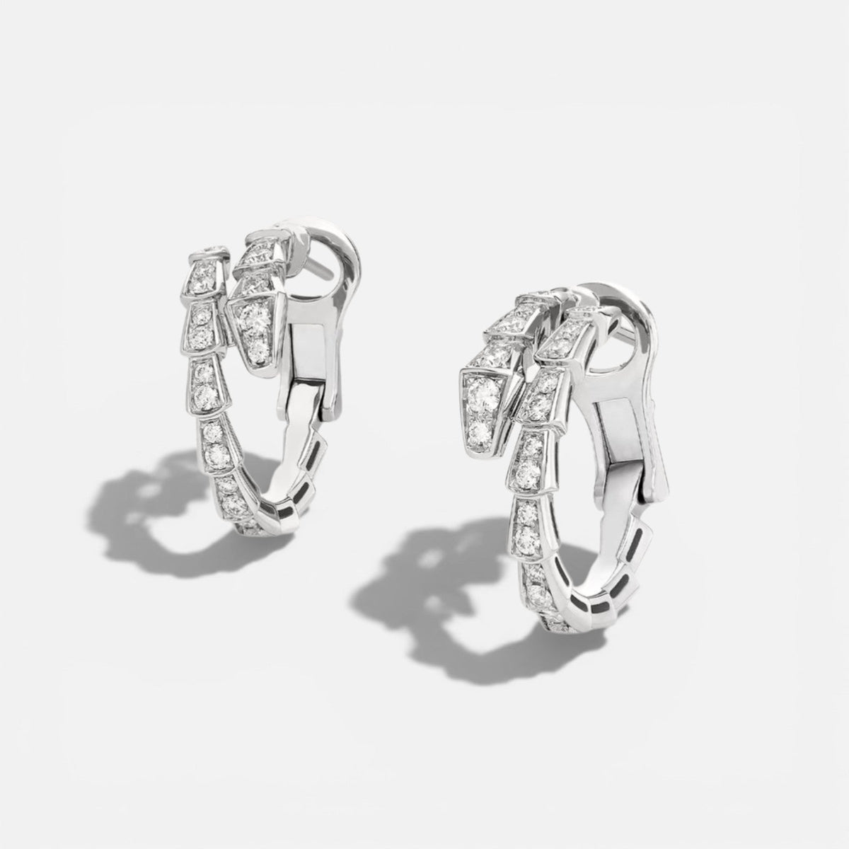 Snake Chain Zircon Earrings