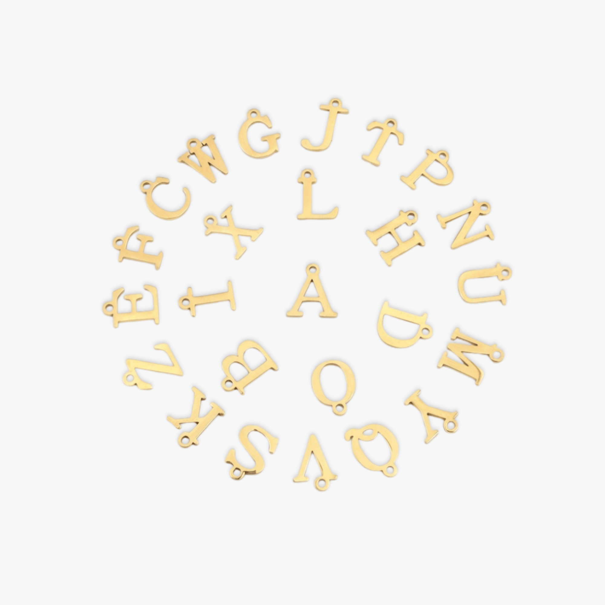 Dainty Satellite Initial Necklace
